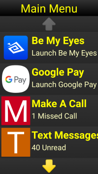 Image of apps on the Synapptic Main Menu