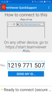 Image of the new speaking Remote Control screen