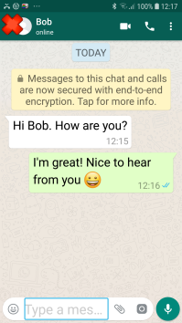 Image of WhatsApp screen