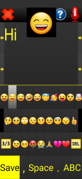 Image of the Synapptic emoji keyboard