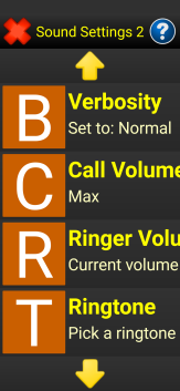 Image of the Sound Settings menu