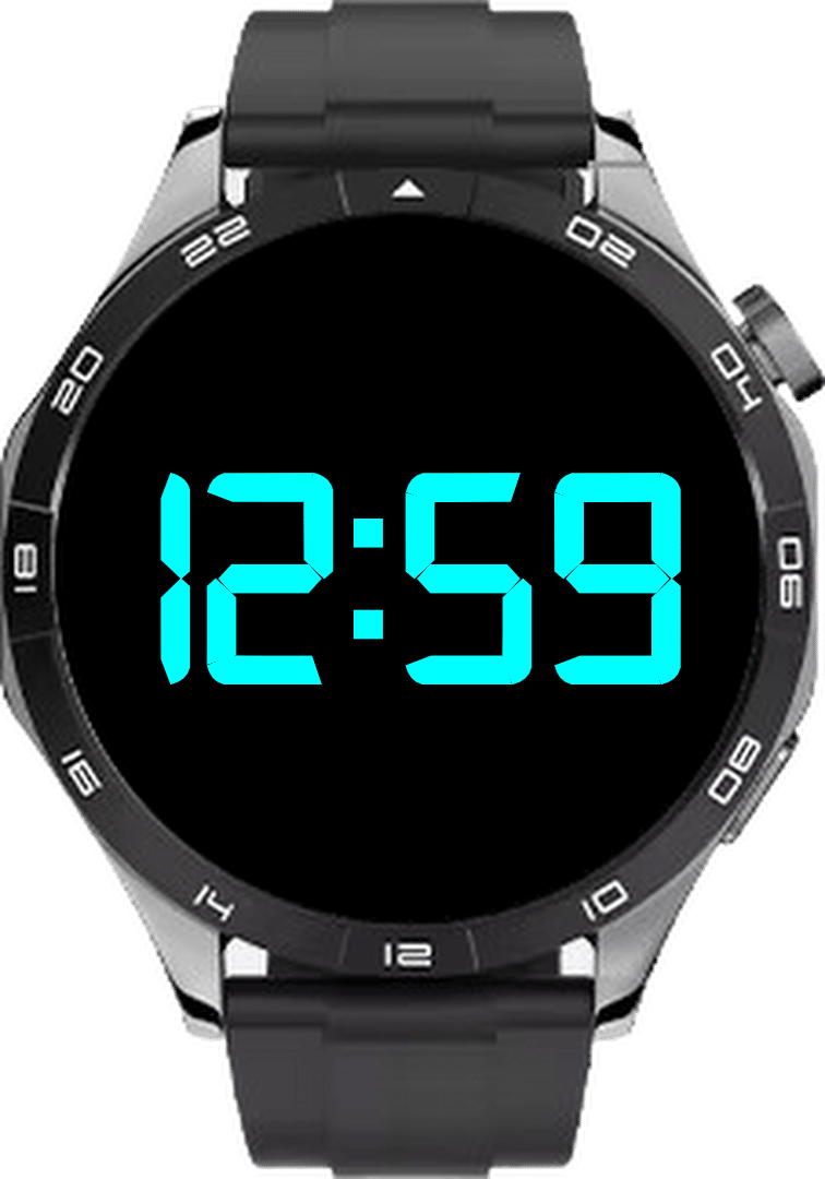 Digital Blue Black