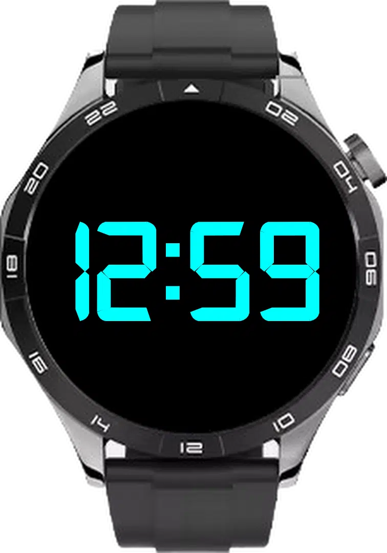 Digital Blue Black
