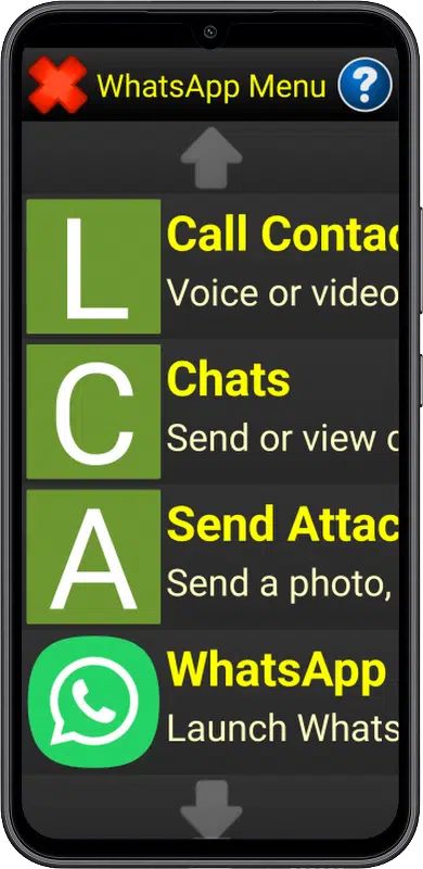 Synapptic WhatsApp menu